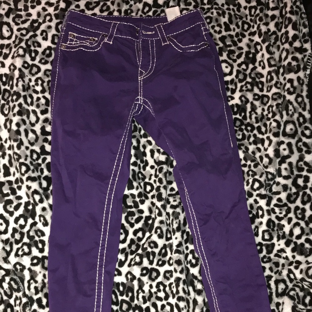True Religion purple jeans
